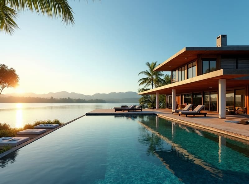 Casa com Píer Privativo — Vista para Passo Real